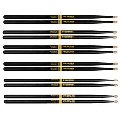 6 Pairs Of ProMark R7AAG Rebound Balance 7A Drumsticks, ActiveGrip, Acorn Wood Tip