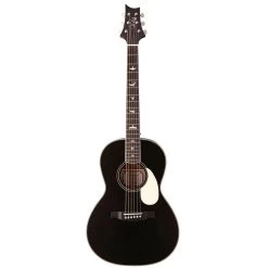 PRS Paul Reed Smith SE P20E Parlor Acoustic Electric Guitar, Satin Black Top