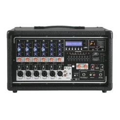 Peavey Pvi6500 400 Watt 6-Channel Powered Live Sound Mixer W/ Effects +Bluetooth