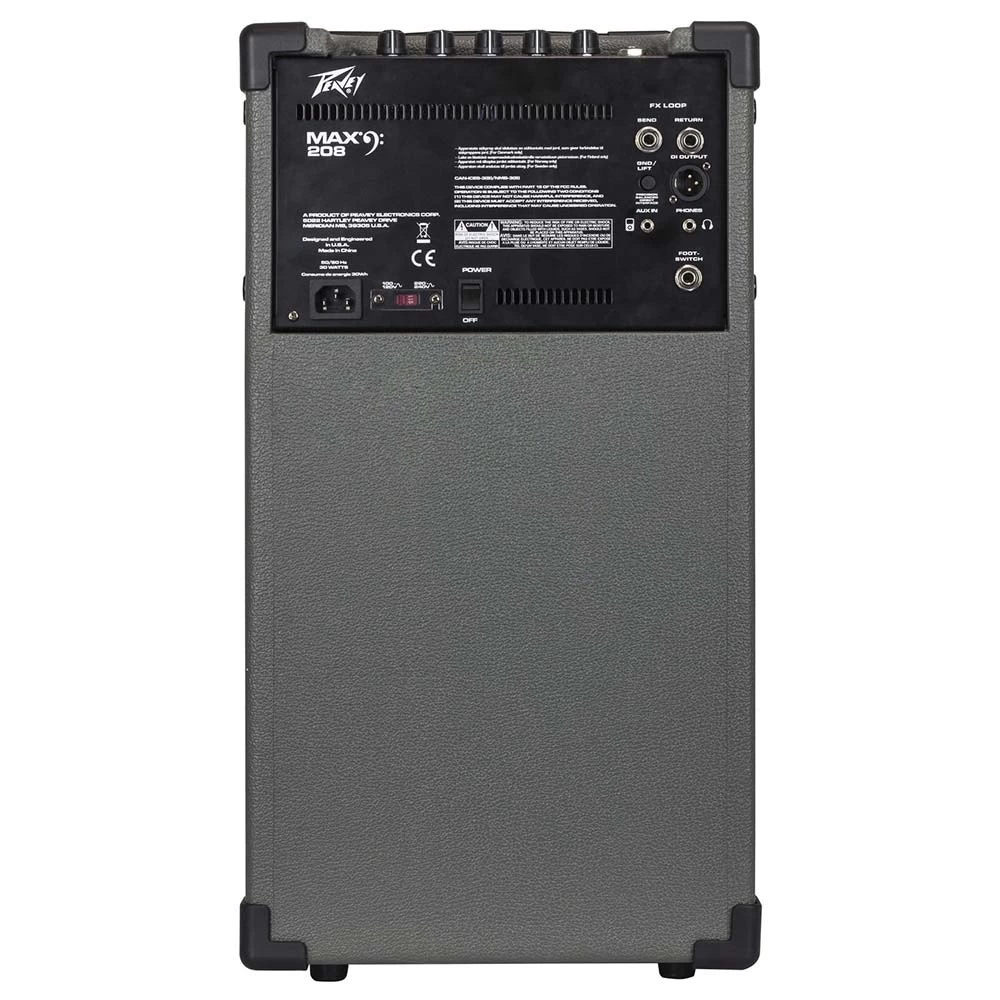 Peavey MAX 208 MAX Series Bass Guitar Combo Amp, 200w, 2x8 6 Peavey MAX 208 MAX Series Bass Guitar Combo Amp, 200w, 2x8 - Image 4