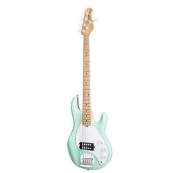 Sterling By Music Man SUB Series Ray5 5-String Electric Bass - Mint Green -Musical Instrument Store ray5 mg angled right