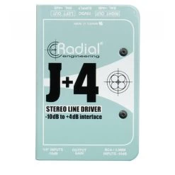 Radial J+4 2-Channel Signal Driver With Level Matching From -10dB To +4dB
