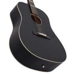 Recording King RDS-7 Dirty 30s Series 7 Dreadnought Acoustic Guitar, Matte Black -Musical Instrument Store rk rds 7 mbk 3