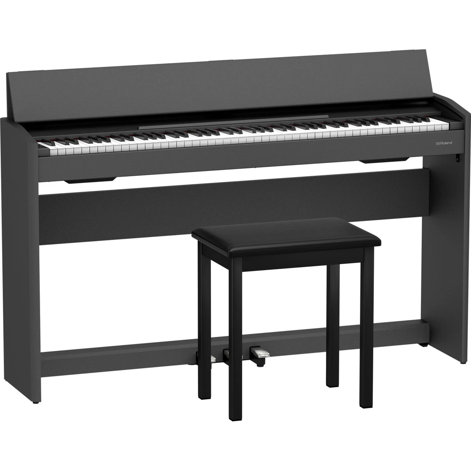 Roland F107 88-Key Digital Piano W/ Furniture-Style Stand & Weighted Keys, Black 7 Roland F107 88-Key Digital Piano W/ Furniture-Style Stand & Weighted Keys, Black - Image 5
