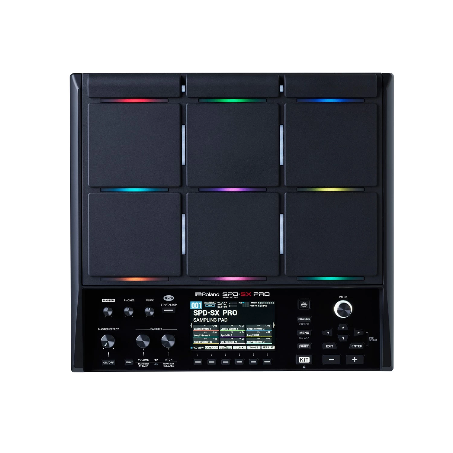 Roland SPD-SX PRO 48 KHz/16-bit 9-Pad Sampling Pad With 4.3-Inch Color Display 3 Roland SPD-SX PRO 48 KHz/16-bit 9-Pad Sampling Pad With 4.3-Inch Color Display