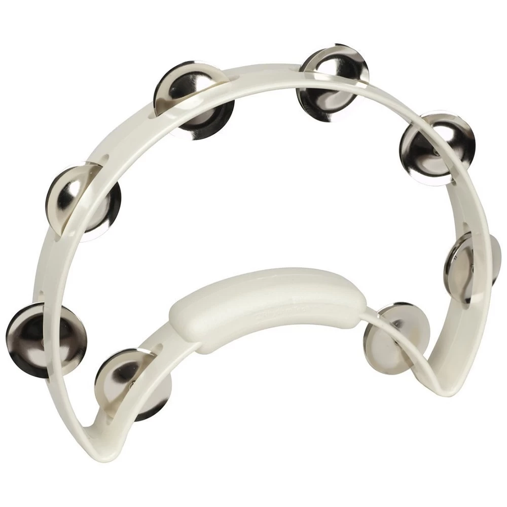 Rhythm Tech RT1220 Solo Tambourine - White 3 Rhythm Tech RT1220 Solo Tambourine - White