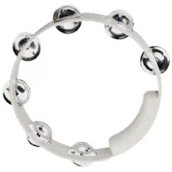 Rhythm Tech TC4028 True Color Tambourine, 8" - White