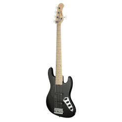 Sadowsky MetroLine 21-Fret Vintage J/J 5-String Bass, Solid Black Satin -Musical Instrument Store sadow ml21 5blk 2