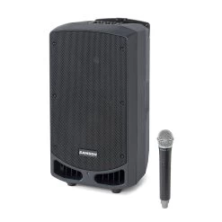 Samson Expedition XP310w Rechargeable PA Speaker W/ Handheld Wireless Mic, D-Band