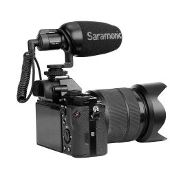 Saramonic VMIC Mini Camera-Mountable Shotgun Microphone For DSLR, Mirrorless & Video Cameras Or Smartphones & Tablets -Musical Instrument Store sara vm mn 4