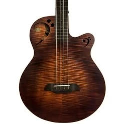 Sawtooth Rudy Sarzo Fretless Acoustic Electric Bass, Ebony Fingerboard, Satin Violin