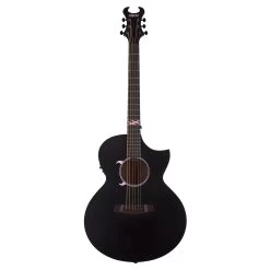Schecter Machine Gun Kelly Acoustic Electric Guitar, Rosewood Fretboard, Satin Black