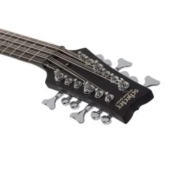 Schecter 459 DUg Pinnick DP-12 12-String Bass, Ebony Fretboard, Satin Black -Musical Instrument Store schtr dp 12 3