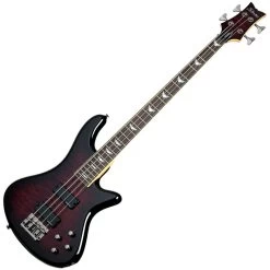Schecter Stiletto Extreme-4 Electric 4-String Bass Guitar In Black Cherry Finish