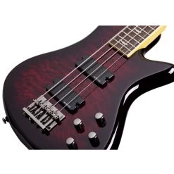 Schecter Stiletto Extreme-4 Electric 4-String Bass Guitar In Black Cherry Finish -Musical Instrument Store schtr stiletto extreme4 bch 3