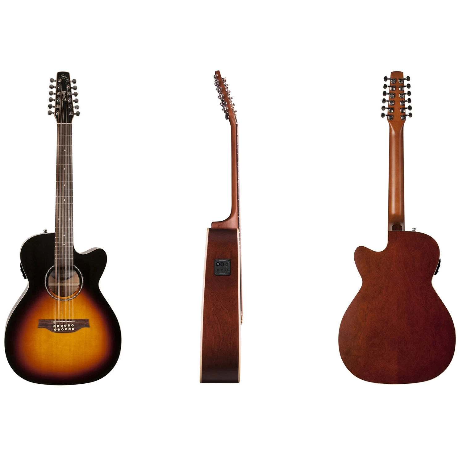 Seagull 051984 S12 CH CW Spruce Sunburst 12-String Acoustic Electric Guitar 3 Seagull 051984 S12 CH CW Spruce Sunburst 12-String Acoustic Electric Guitar