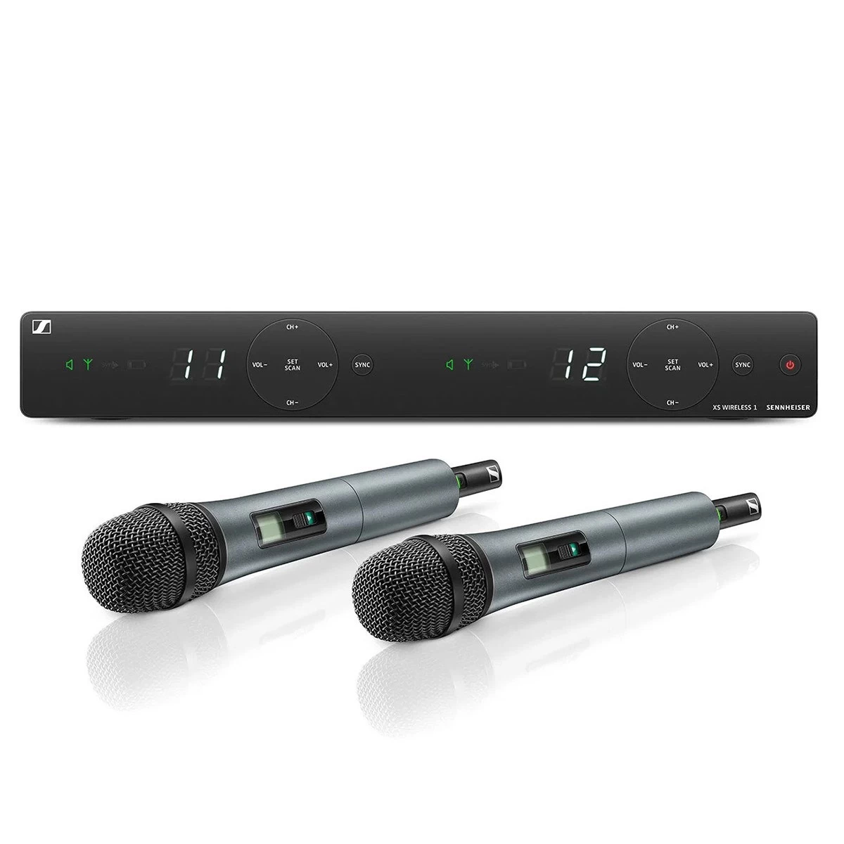 Sennheiser XSW 1-835 Dual Wireless Dual Handheld Microphone System, A Range 3 Sennheiser XSW 1-835 Dual Wireless Dual Handheld Microphone System, A Range