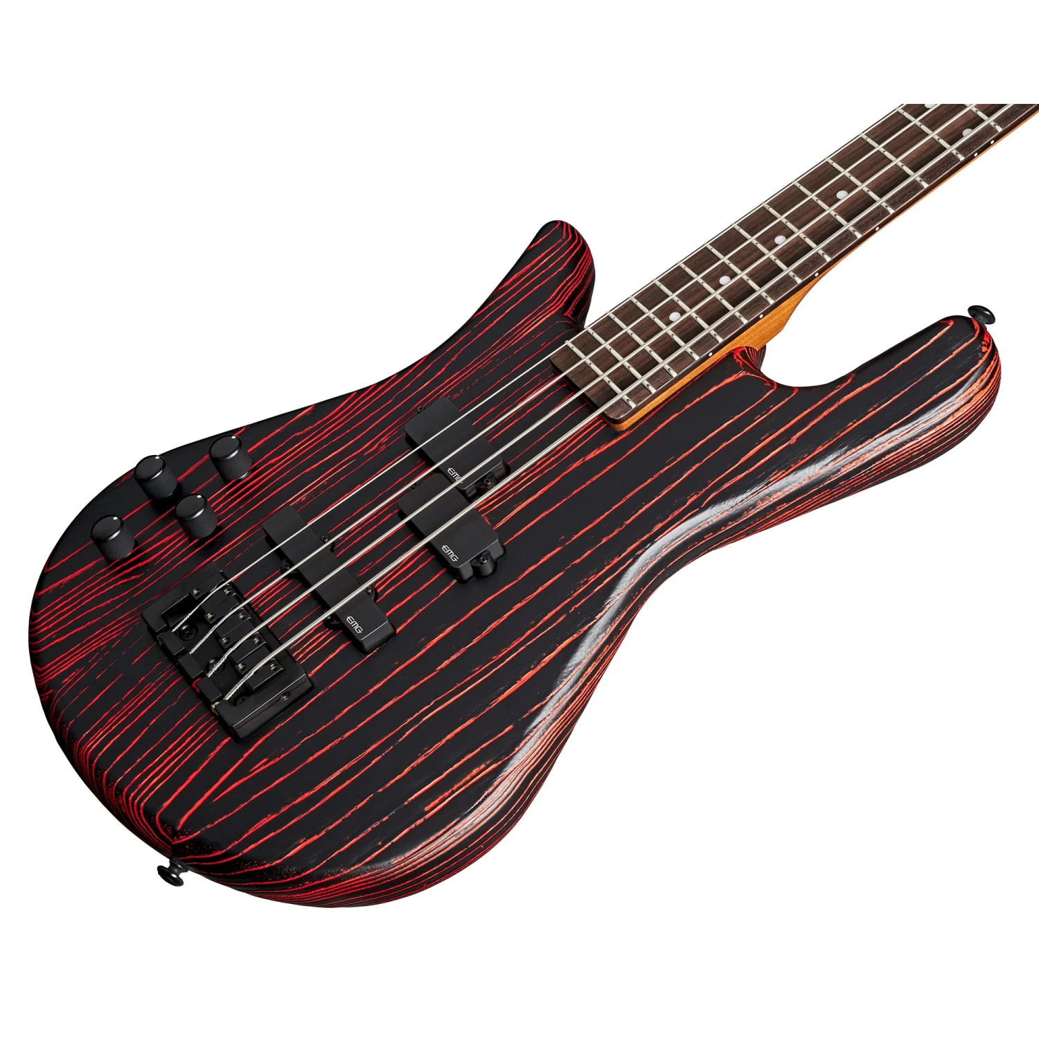 Spector NS Pulse 4 Multi-Scale Left-Handed Bass, Macassar Ebony Fretboard, Cinder Red 4 Spector NS Pulse 4 Multi-Scale Left-Handed Bass, Macassar Ebony Fretboard, Cinder Red - Image 2