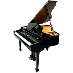 Suzuki MDG-400bl Baby Grand Digital Piano W/ Bench, Black Hi Gloss -Musical Instrument Store szki dship mdg 400 bl u 2 1
