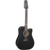 Takamine GD30CE-12 Dreadnought 12-String Acoustic-Electric, Black