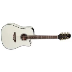 Takamine GD35CE-12 PW 12-String Acoustic Electric Guitar, Solid Spruce Top, Gloss Pearl White