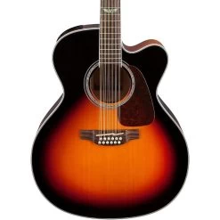 Takamine GJ72CE 12-String Jumbo Cutaway Guitar - Brown Sunburst