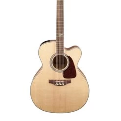 Takamine GJ72CE-12NAT Jumbo Acoustic-Electric 12-String Guitar, Flame Maple, Solid Spruce Natural
