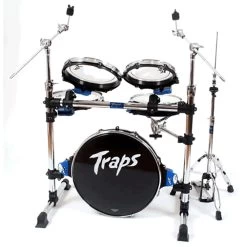 Traps Drums A400 5-Piece Portable Acoustic Drum Set With Hi-Hat Stand And Kick Pedal