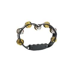 Tycoon Percussion TBH-BBM Bright Sound Mixed Jingles Tambourine (Black)
