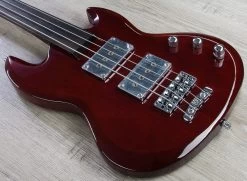 Warwick Jack Bruce Signature Fretless 4-String Bass - Burgundy Red Stain -Musical Instrument Store warw jb4 brgr 3