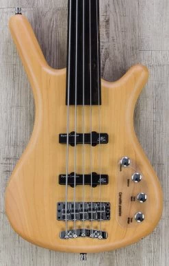 Warwick RockBass Corvette Basic 5-String Bass, Fretless, Natural Satin