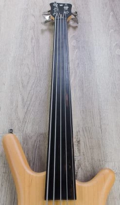 Warwick RockBass Corvette Basic 5-String Bass, Fretless, Natural Satin -Musical Instrument Store warw rb corv5 nats 5