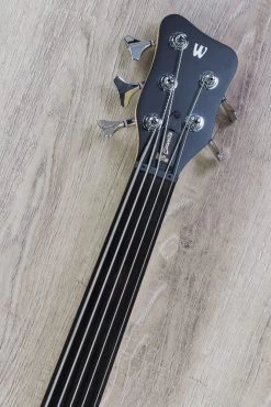 Warwick RockBass Corvette Basic 5-String Bass, Fretless, Natural Satin -Musical Instrument Store warw rb corv5 nats 6