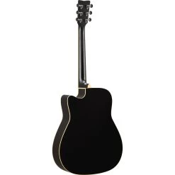 Yamaha FGC-TA TransAcoustic Acoustic Electric Guitar, Solid Spruce Top, Black -Musical Instrument Store yam fgcta bl 3