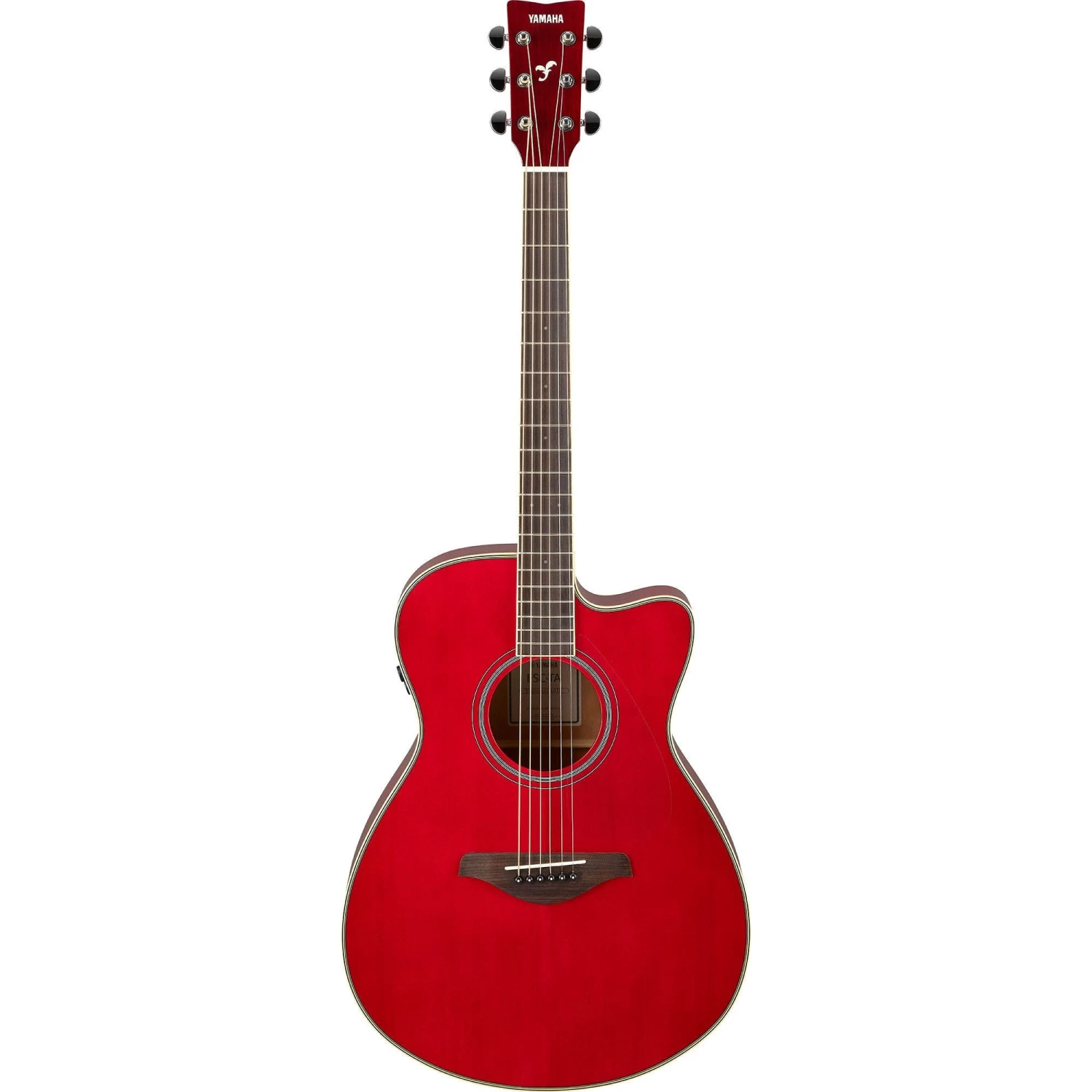 Yamaha FSC-TA TransAcoustic Acoustic Electric Guitar, Solid Spruce Top, Ruby Red 3 Yamaha FSC-TA TransAcoustic Acoustic Electric Guitar, Solid Spruce Top, Ruby Red