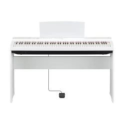 Yamaha P-125a 88-Key Weighted-Action Digital Piano Keyboard, White -Musical Instrument Store yam p125awh 3